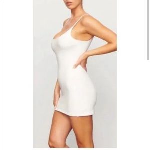 Skims Terry Dress White Small
